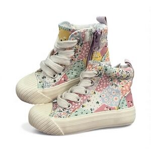 Colorful High-Top Toddler Sneakers